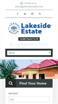 Mobile Screenshot of lakesideestate.com